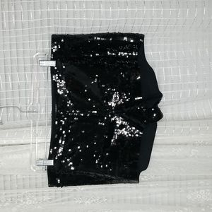 Black sequin shorts, express size 12